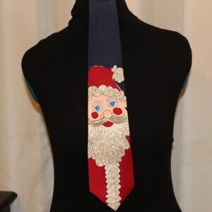 Save The Children Collection 100% Silk Santa Christmas "Jolly St. Nick" Neck Tie